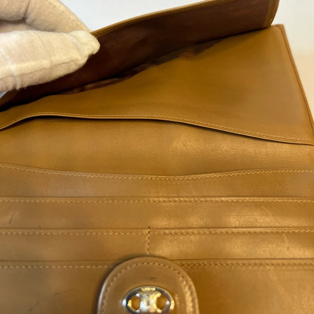 CELINE Macadam Long Wallet Canvas and Leather‎